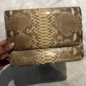 Stunning Hunting Season python clutch never used in mint condition